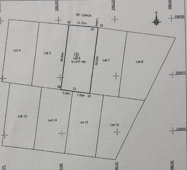 Teren Construcții intravilan de 745 mp, în Central