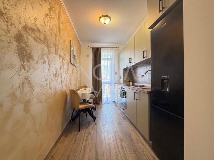 Apartament cu 2 camere semidecomandat, mobilat în Exterior Vest