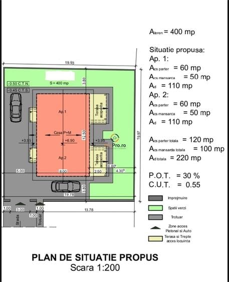 Casă cu 3 camere cu Teren 200 Mp în Sânandrei