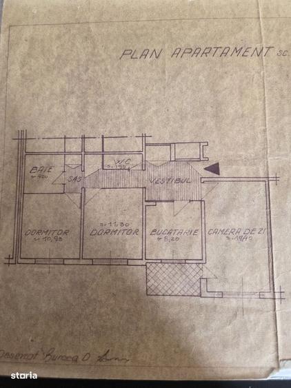Apartament cu 3 camere decomandat în Berceni