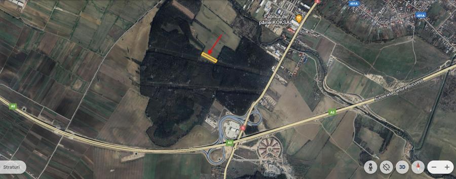 Teren Construcții intravilan de 4800 mp, în Jilava