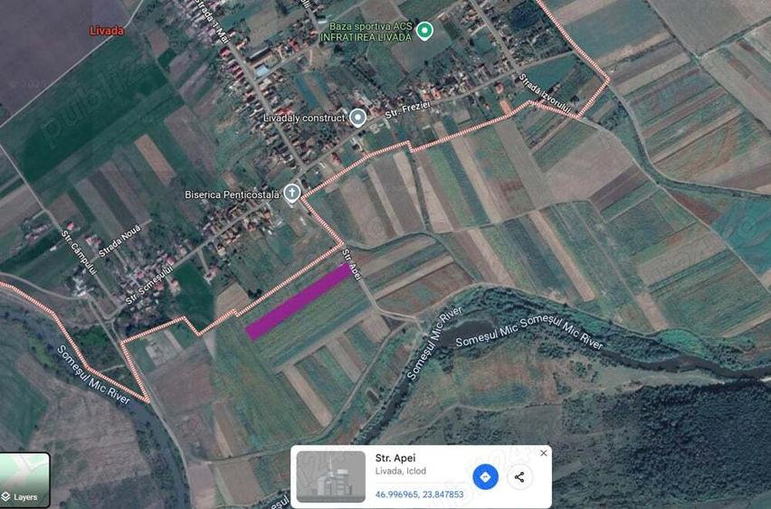 Teren de 8700 mp, în Livada (Iclod)