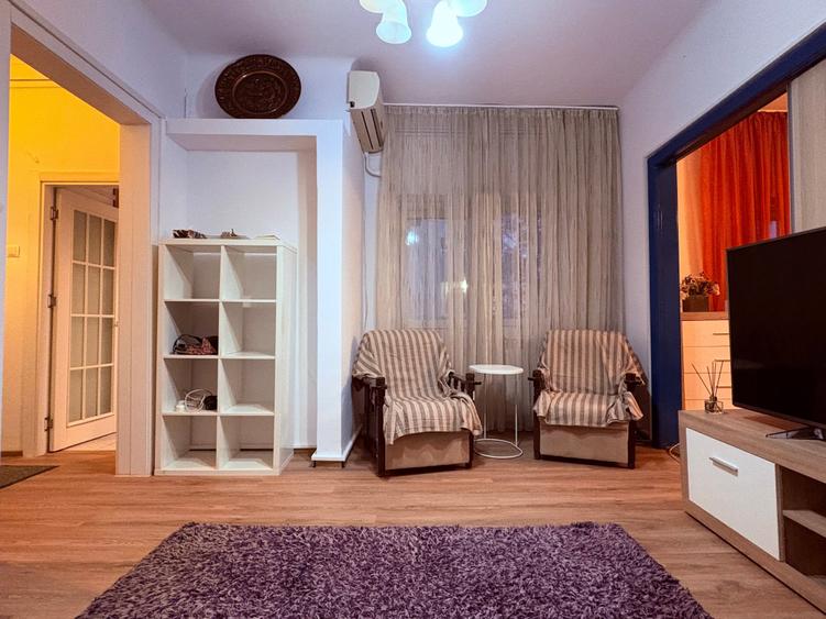 Apartament cu 2 camere semidecomandat, mobilat în Parcul Carol