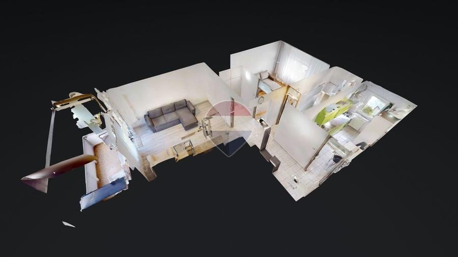 Apartament cu 2 camere decomandat în Răcădău