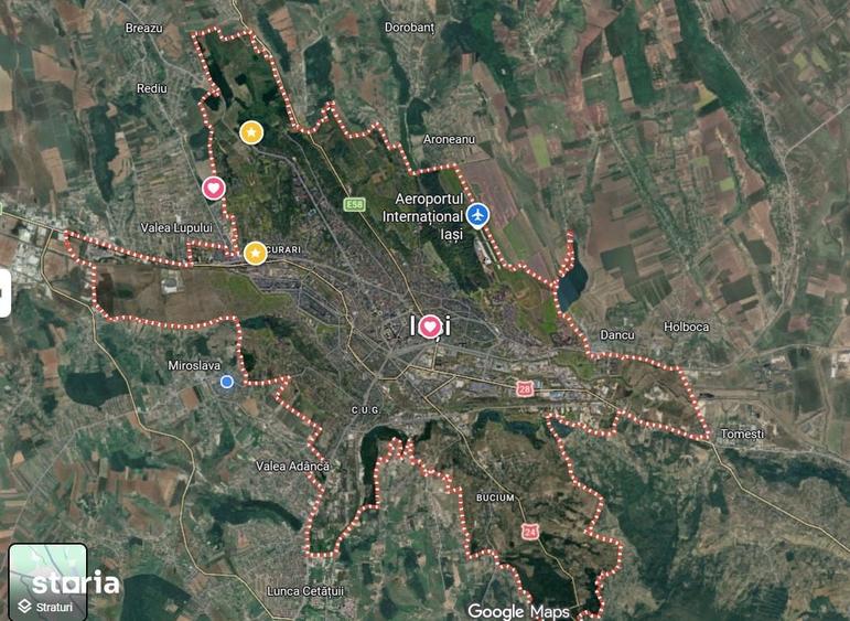 Teren de 8000 mp, în Podu Roș