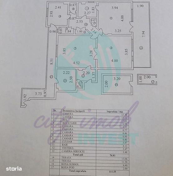 Apartament cu 4 camere, mobilat în Gara de Nord