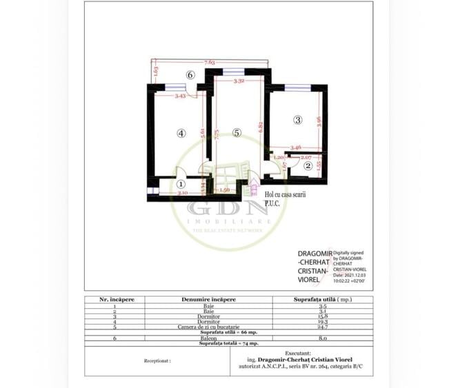 Apartament cu 3 camere semidecomandat, mobilat în Predeal