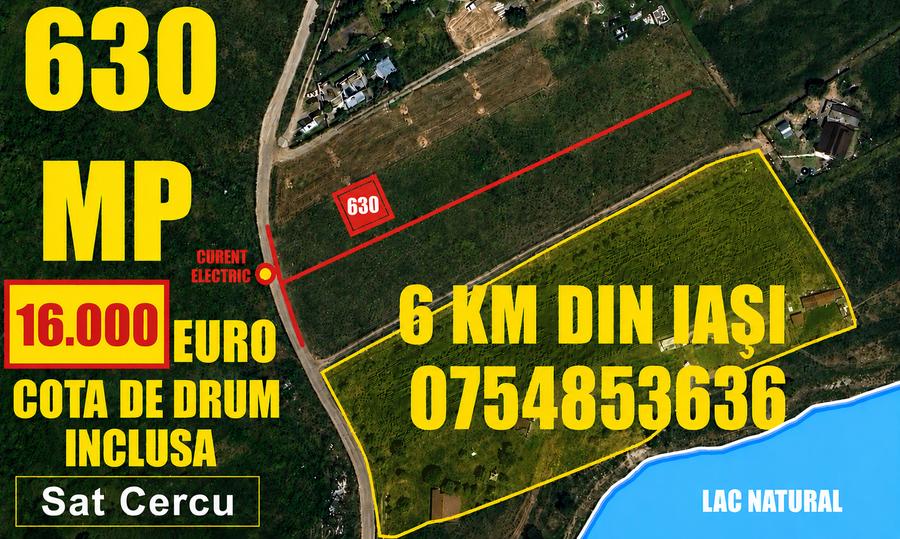 Teren Construcții intravilan de 629 mp, în Bucium
