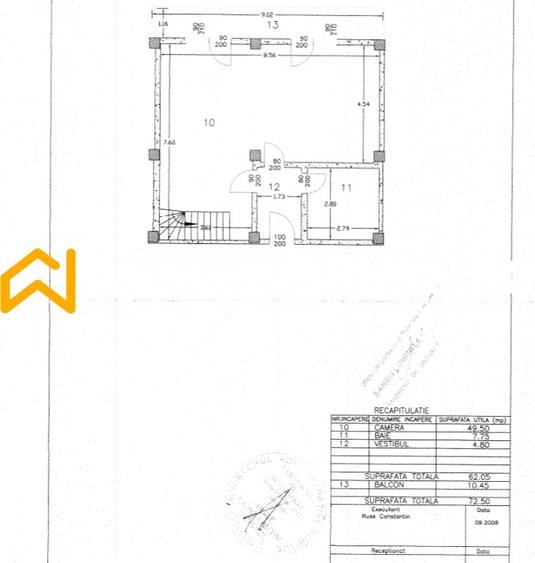 Apartament cu 3 camere decomandat, mobilat în Roșu