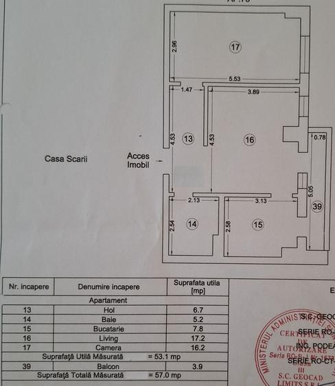 Apartament cu 2 camere decomandat, mobilat în Groapa