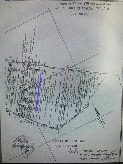 Teren de 3400 mp, în Odăile