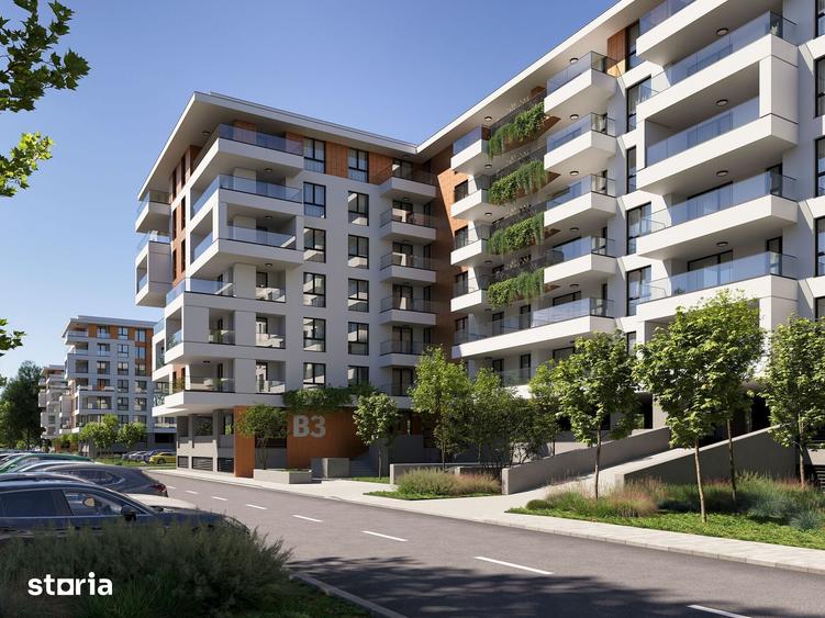 Apartament cu 3 camere, decomandat, terasa 14,4 mp,ansamblu cu piscina - 4