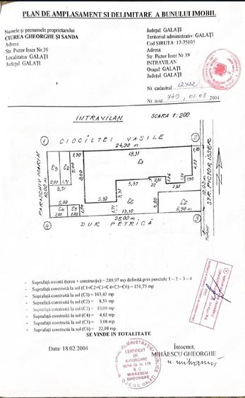 Casa de vanzare in ora?ul Gala?i teren 250 mp, garaj ?i anexe