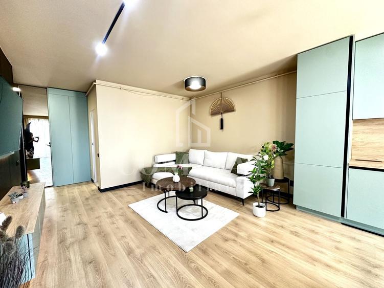 Apartament cu 2 camere semidecomandat, mobilat în Florești