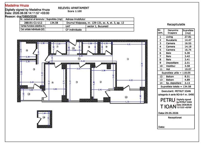 Apartament cu 4 camere în Aviației