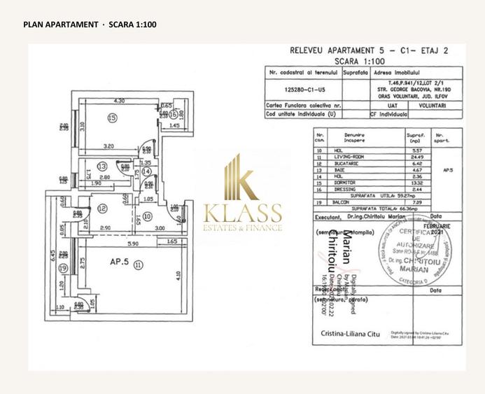 Apartament cu 2 camere semidecomandat, mobilat în Pipera