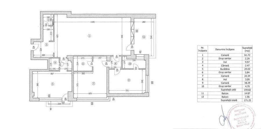 Apartament cu 3 camere în Kiseleff