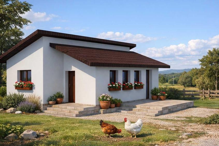 Casă cu 3 camere cu Teren 70 Mp în Central