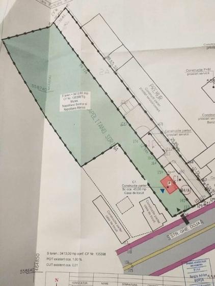 Teren Construcții intravilan de 3413 mp, în Gheorghe Doja