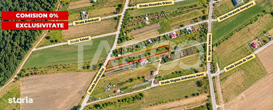 Teren de 3500 mp, în Central