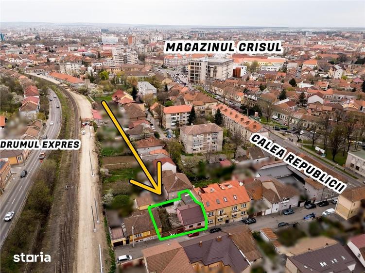 Casă cu 2 camere cu Teren 200 Mp în Central
