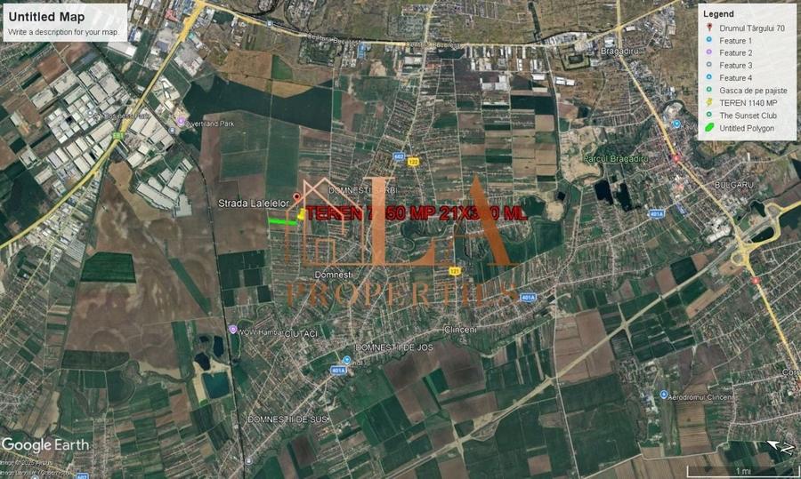 Teren Construcții intravilan de 14700 mp, în Domnești