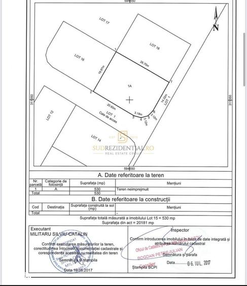 Teren intravilan 530 mp cu dubla deschidere - Comuna Berceni - 4