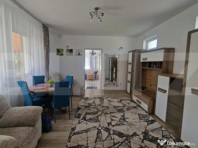 Casa de inchiriat, cu 4 camere, mobilata, curte, pivnita, zo - 8
