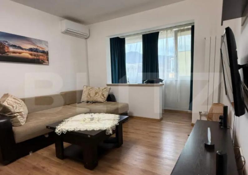 Apartament 2 camere 43 mp, mobilat ?i utilat, etaj 4/4 - 2