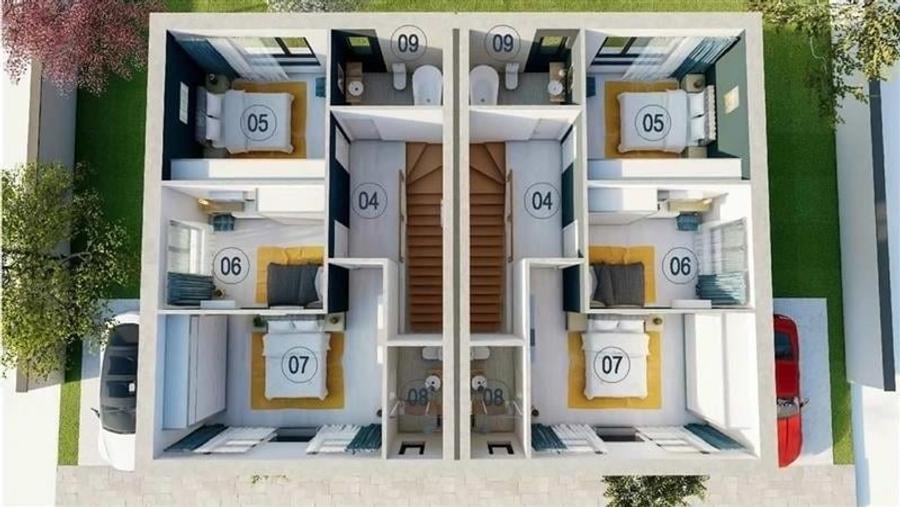 Vila tip duplex P+1E cu 4 camere proiect finalizat Tunari comision 0% - 6