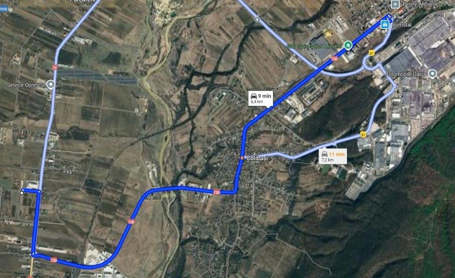 Teren intravilan langa Pitesti - Argeselu - 700 mp - 1