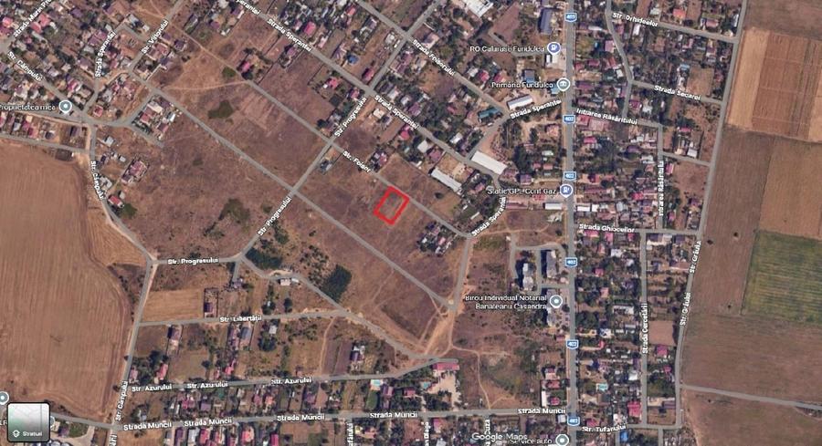 Fundulea - Teren 1000 m2, Deschidere 20 m, pretabil constructie casa - 1