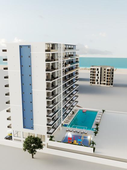 2 CAM VEDERE LA PISCINA SI LATERALA LA MARE-ALMAR LUXURY RESIDENCE-MAMAIA NORD - 4