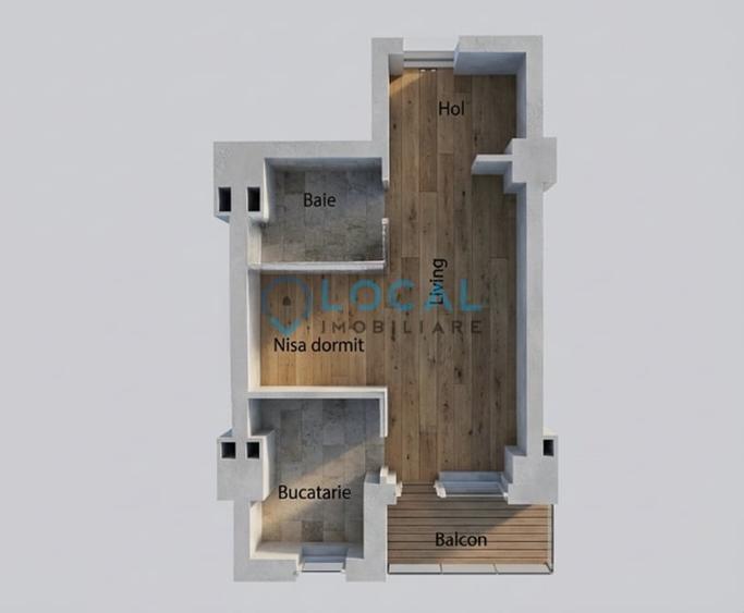 Apartament cu 1 camera + nisa de dormit, Marasti | Zona Iulius Mall - 9