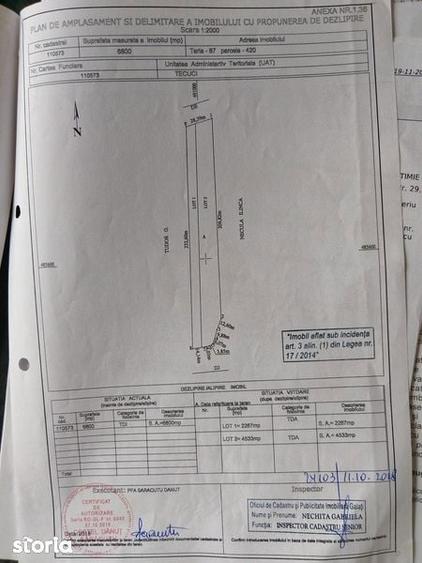 Teren de vanzare intravilan Tecuci - 2