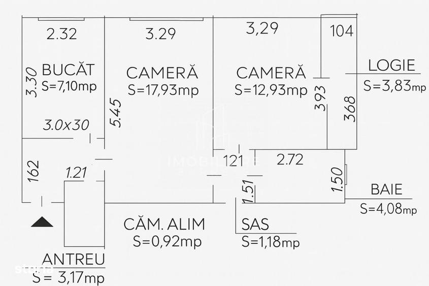 Apartament liber cu 2 camere , Semicentral - 4
