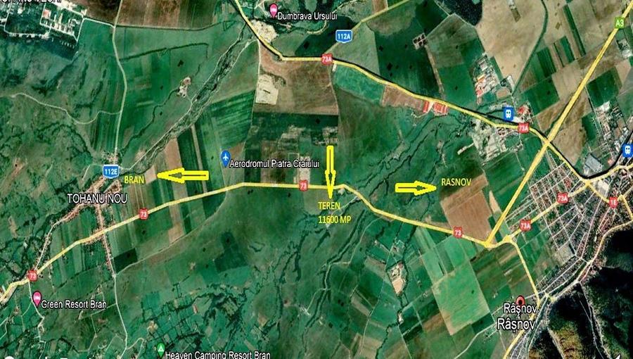 Teren intravilan la DN 73 iesire din Rasnov spre Bran - 2