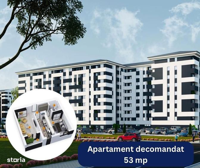 2 camere -bucatarie inchisa-balcon -2 km Lidl Uverturii - 3