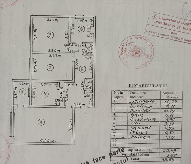 Apartament cu 3 camere decomandat în Siderurgiștilor