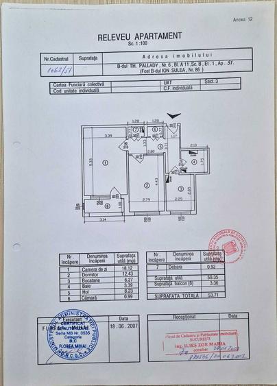 Apartament 2 camere - 300m metrou N. Grigorescu - Etaj 1 - 2