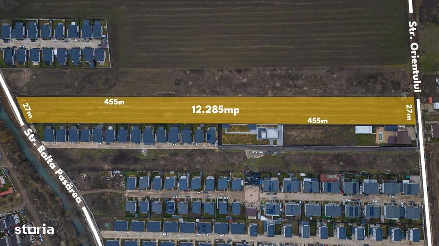 Teren intravilan, 12.200 mp, toate utilitatile, zona de case, Tunari - 6