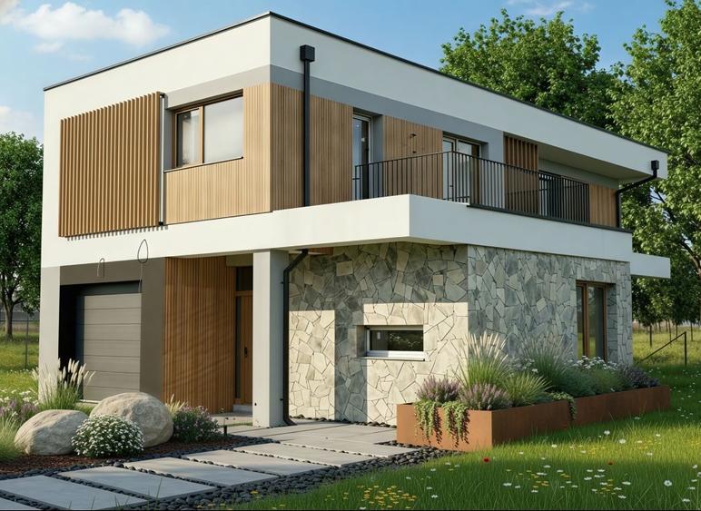 Casă individuală cu 4 camere cu Teren 550 Mp în Apahida