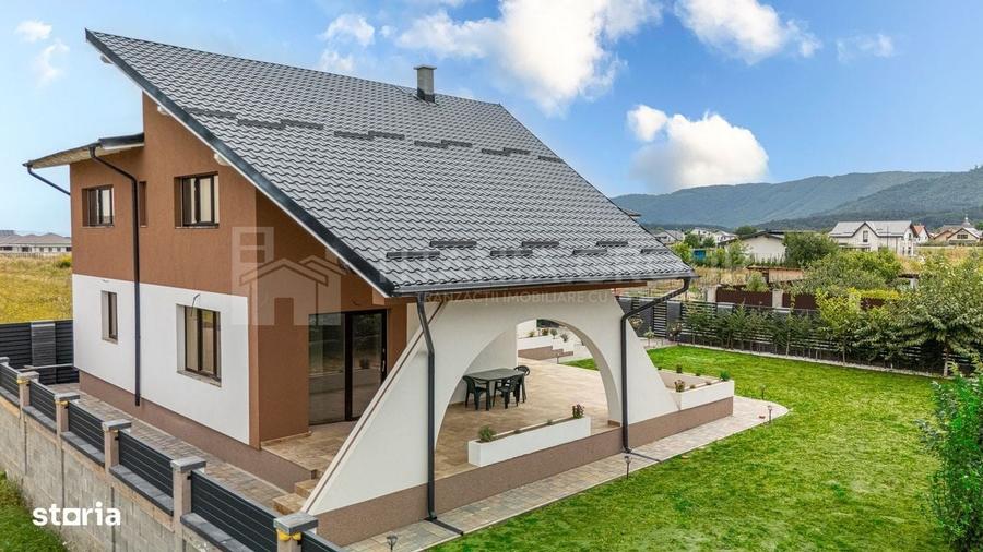 Vila cu arhitectura deosebita, teren 636mp, Cristian, Brasov - 3