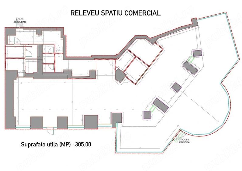 Spațiu comercial, de 300 mp, în Ultracentral