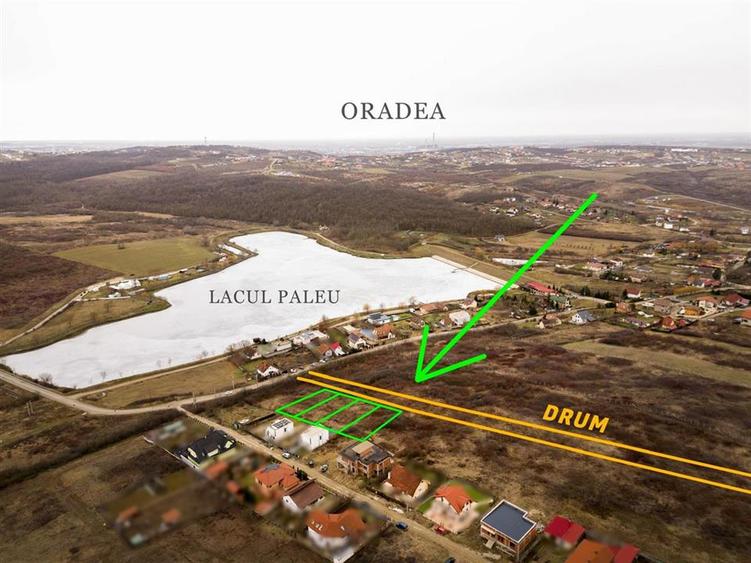 RECO Teren intravilan - vedere panoramica asupra lacului Paleu - 1