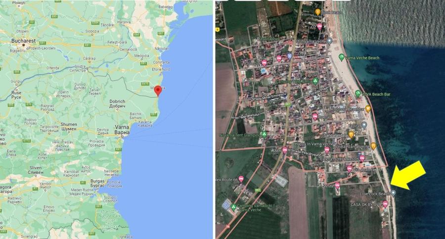 Teren intravilan 3000 mp in vama veche, in prima linie pe plaja - 3