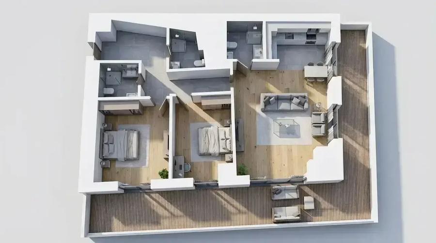 3 Camere | Finisaje Lux | Smart Home | Complex Barrio - Unirii - 1