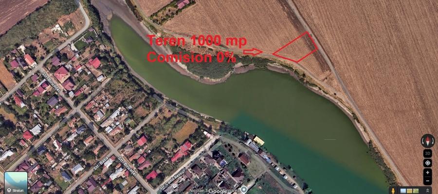 Teren Construcții intravilan de 1000 mp, în Frumușani