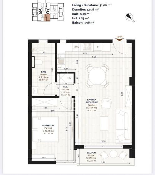 DE VANZARE Apartament 2 camere intr-un complex rezidential premium - 4
