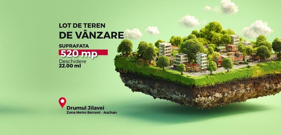 Teren intravilan 520 mp, deschidere 23 ml, Drumul Jilavei, Aparatorii Patriei, - 2